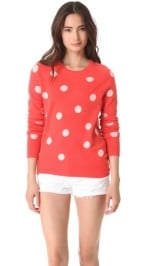 Mindy's cashmere polka dot sweater at Shopbop