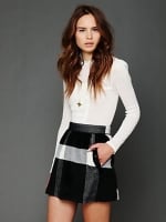 Mindy's check skirt at Free People