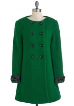 Mindys green coat from Modcloth at Modcloth