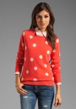 Mindy's polka dot sweater at Revolve at Revolve