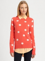 Mindy's polka dot sweater at Saks at Saks Fifth Avenue