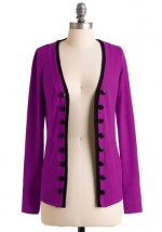 Mindy's purple cardigan at Modcloth at Modcloth