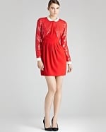 Mindy's red Reiss dress at Bloomingdales at Bloomingdales