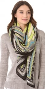 Mindy's scarf by Theodora and Callum at Shopbop