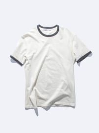 Mineral Wash Ringer Tee at John Elliott