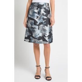 Ming Wang Abstract Floral A-Line Skirt at Nordstrom
