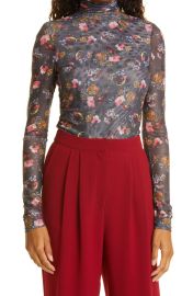 Mini Bouquet Turtleneck Top at Nordstrom