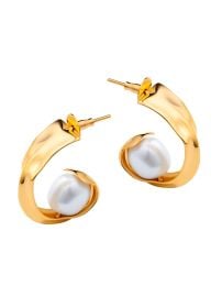 Mini Crest Hoops - MISHO - Earrings at Misho