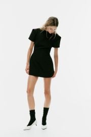 Mini Dress With Pleated Sleeves at Zara