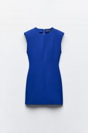 Mini Dress With Shoulder Pads at Zara