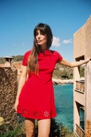 Mini Dress with Cutout Hem at Zara