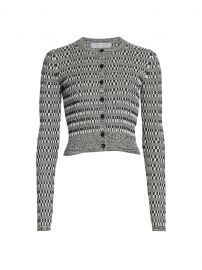 Mini Geo Ribbed Cropped Cardigan by Proenza Schouler White Label at Saks Fifth Avenue