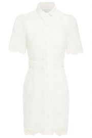 Mini Lace Shirt Dress by Sandro at Nordstrom