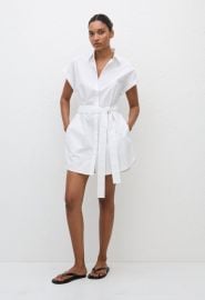 Mini Shirt Dress - White - Matteau at Matteau