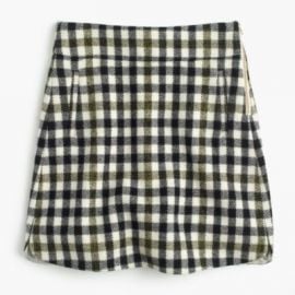 Mini Skirt In Oxford Check at J. Crew