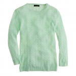 Mini cable knit sweater from Jcrew at J. Crew