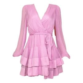 Mini dress BHLDN Pink size S International in Synthetic - 48568926 at Vestiaire Collective