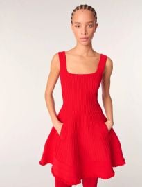 Mini knit dress Red For Women at Maje