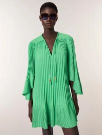 Mini pleated dress at Maje