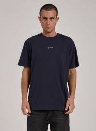 Minimal Thrills Merch Fit Tee - Station Navy Thrills Co Thrills Co USA at Trills