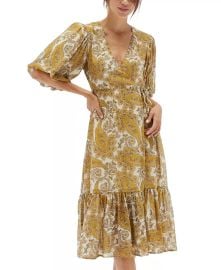 Minkpink Sistan Printed Wrap Midi Dress at Macys