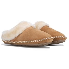 Minnetonka Moccasin Caitlin Clog Slipper in Cinnamon at Famous Footwear