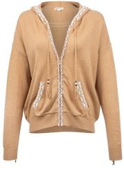 Minnie Rose Western Fringe Hoodie Cardigan Pinto Ranch at Pinto Ranch