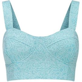 Mint Jacquard Bra Top by AWAKE at Avenue 32