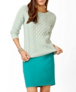 Mint cable sweater from Forever21 at Forever 21