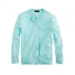 Mint green cardigan from J crew at J. Crew