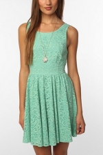 Mint lace dress from Urban Outfitters at Urban Outfitters