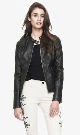 Minus The Leather Ribbed Yoke Jacket at Express