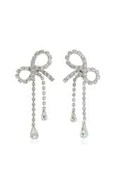 Mirabelle Crystal-Embellished Bow Earrings By Jennifer Behr at Moda Operandi