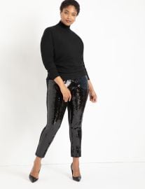 Miracle Flawless Legging with Sequin Front  Women39s Plus Size Pants at ELOQUII