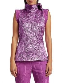 Mirar Jacquard Metallic Tie-Neck Top by Rachel Comey at Saks Fifth Avenue