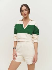 Mirielle Henley Sweatshirt - Open Neck at Reformation