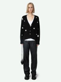 Mirka Cashmere Cardigan with Stars ZadigampVoltaire at Zadig & Voltaire