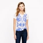 Mirrored floral tee from J Crew at J. Crew