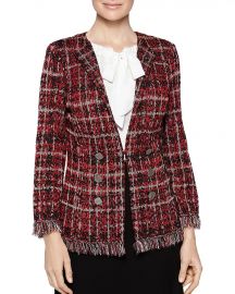 Misook Plaid Tweed Knit Jacket at Bloomingdales