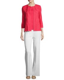 Misook Textured 3 4-Sleeve Jacket  Sorbet   Neiman Marcus at Neiman Marcus