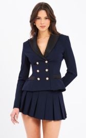Miss Circle Nasia Double Breast Backless Blazer at Nordstrom