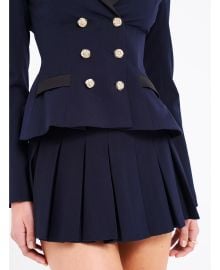 Miss Circle Nasya Navy Blue Pleated Mini Skort at Macys
