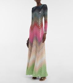 Missoni - Dgrad crocheted maxi dress at Mytheresa