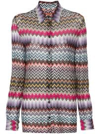 Missoni Long sleeve Zigzag knit Shirt at Farfetch