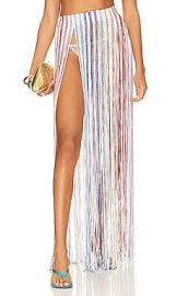 Missoni Mare Maxi Skirt In White Multi Stripes at Revolve