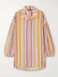 Missoni Mare Striped Cotton and Silk blend Coverup and Pants at Net a Porter