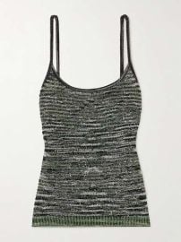 Missoni Mare sequin embellished metallic crochet knit top at Net a Porter