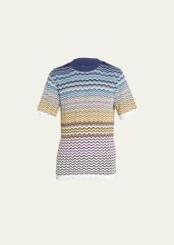 Missoni Mens Zigzag Knit Shirt - at Bergdorf Goodman