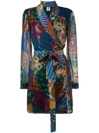 Missoni Sequin multi-print Wrap Dress - at Farfetch