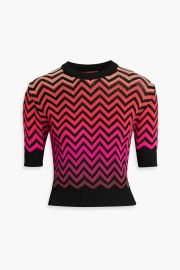 Missoni Signature Zigzag Crochet-Knit Cotton-Blend Top at The Outnet